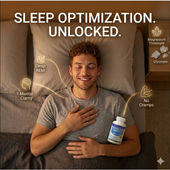 8-in-1 Advanced Magnesium Complex: 1000mg Max Absorption, End Insomnia for Good🚚💨 [FREE SHIPPING]