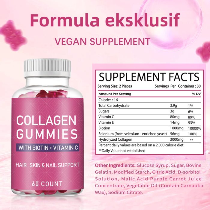 Collagen skin nail gummies - 图片 3