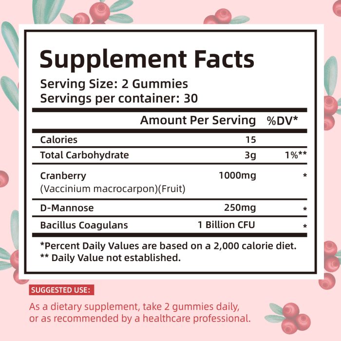 Cranberry Gummies - Women's Private Health - 图片 4